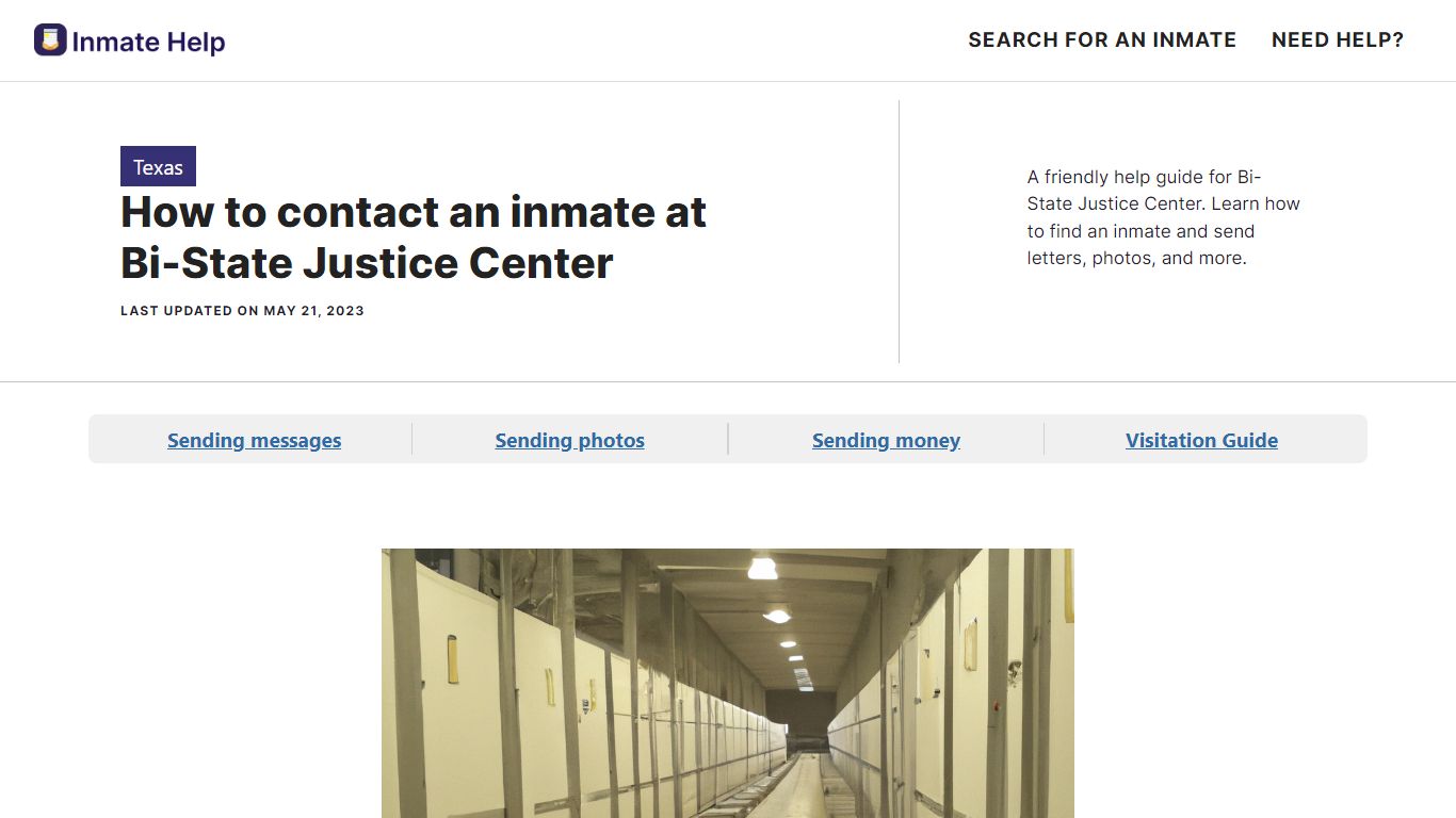 How to contact an inmate at Bi-State Justice Center